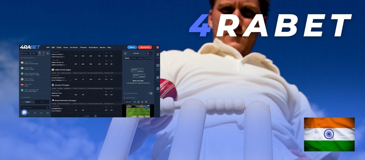 4rabet India cricket betting overview
