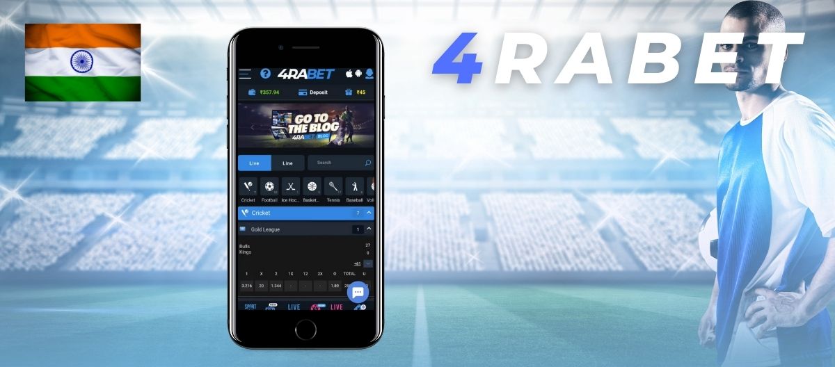 4rabet India app for online sports betting