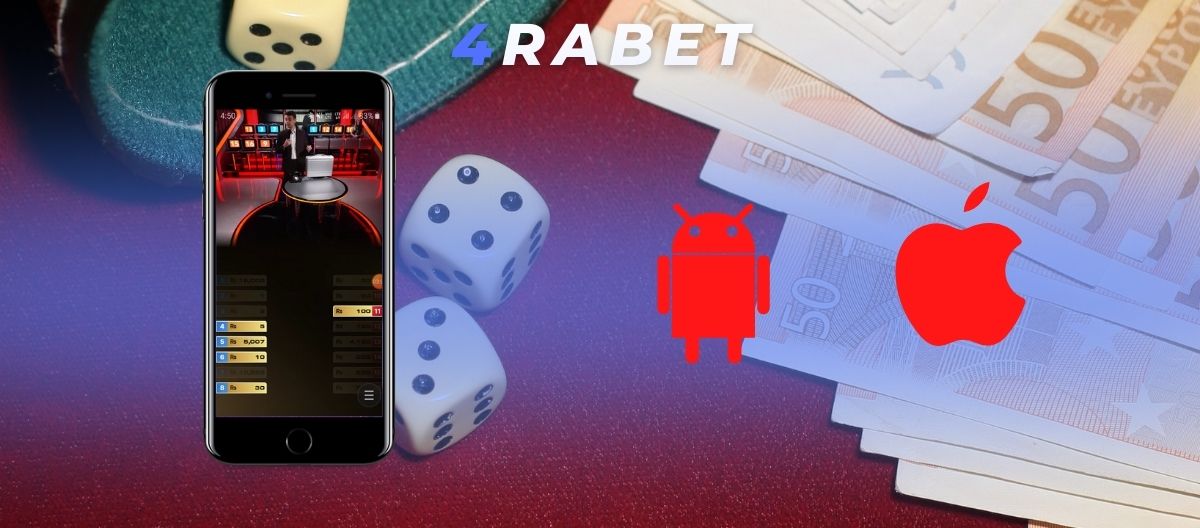 4rabet India casino app is available for Android and iOS devices