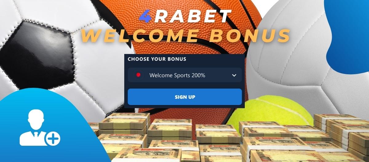 A 100% welcome bonus is one of the most appealing characteristics of 4rabet India for newcomers